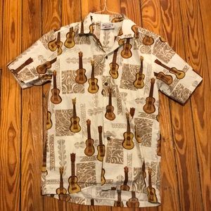Ukulele Pattern Hawaiian Shirt